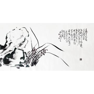 程永利国画花鸟兰石图字画之家