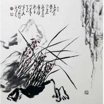 程永利国画花鸟空谷幽兰字画之家