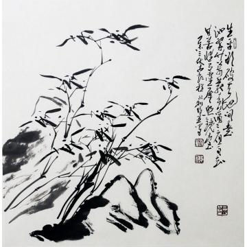 程永利国画花鸟竹石图字画之家