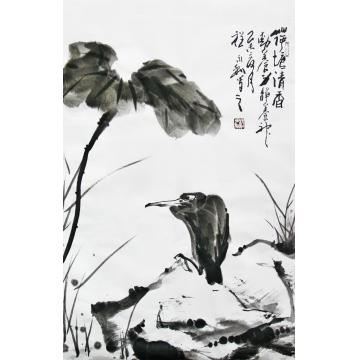 程永利国画花鸟荷塘清香字画之家