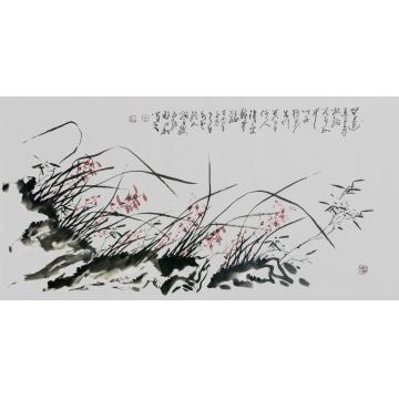 程永利国画花鸟幽幽兰心字画之家