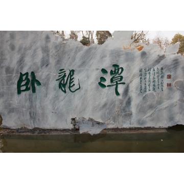 程永利书法行书卧龙潭-石壁碑刻字画之家