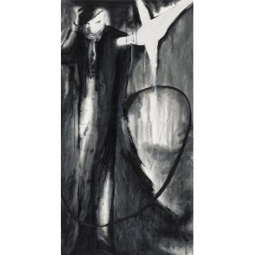 贾秋玉国画人物当PXK坠入阴影字画之家