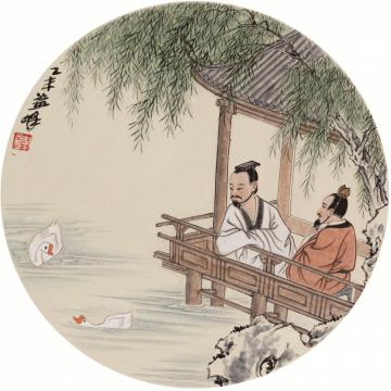 天堂元丰国画人物以人为本字画之家