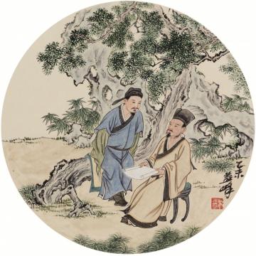 天堂元丰国画人物以人为本字画之家