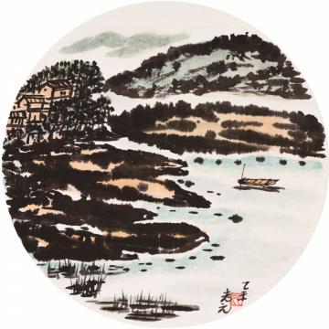 天堂元丰油画风景山河壮丽字画之家