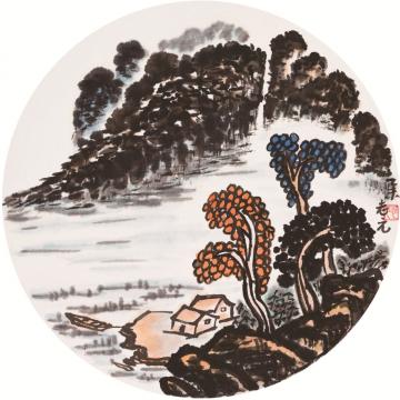 天堂元丰国画山水山河壮丽字画之家