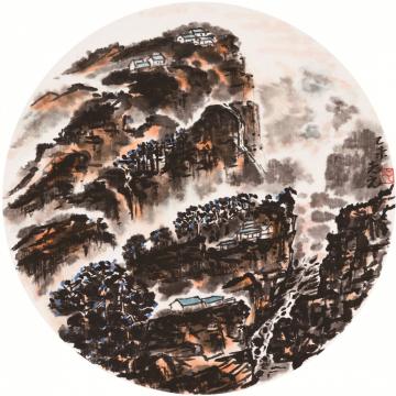 天堂元丰国画山水山河壮丽字画之家