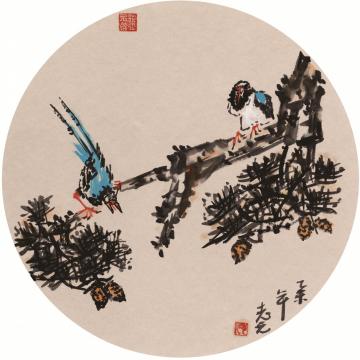 天堂元丰国画花鸟鸟语花香字画之家