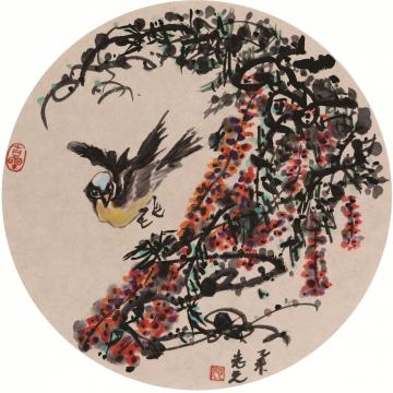 天堂元丰国画花鸟鸟语花香字画之家