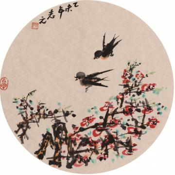 天堂元丰国画花鸟鸟语花香字画之家
