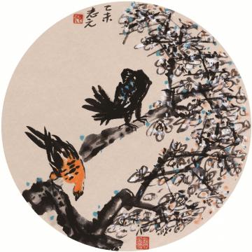 天堂元丰国画花鸟鸟语花香字画之家
