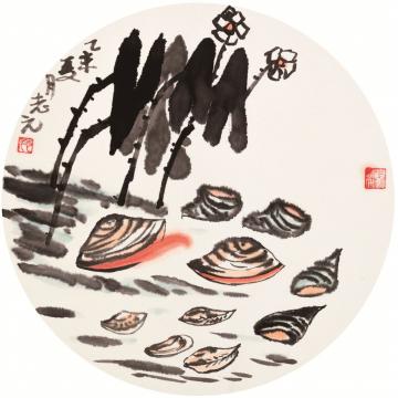 天堂元丰国画动物富足有余字画之家