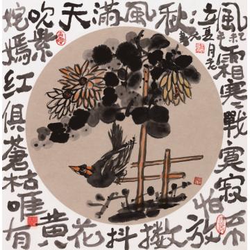 天堂元丰国画花鸟多彩斑斓字画之家