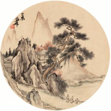 天堂元丰国画山水江山如画字画之家