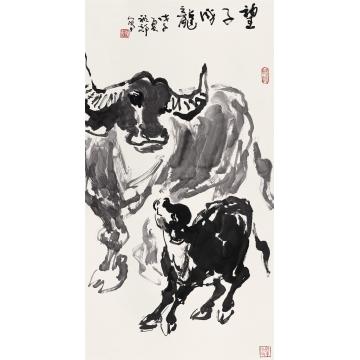 吴祖郊国画动物望子成龙字画之家