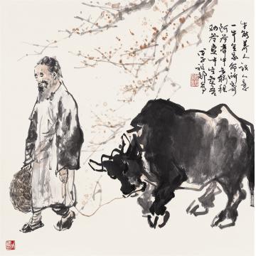 吴祖郊国画动物牛能养人识人意字画之家