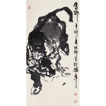 吴祖郊国画动物奋蹄字画之家