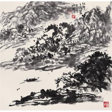 吴祖郊国画山水故乡字画之家