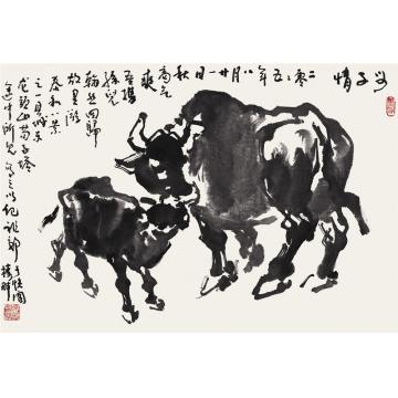 吴祖郊国画动物母子情字画之家