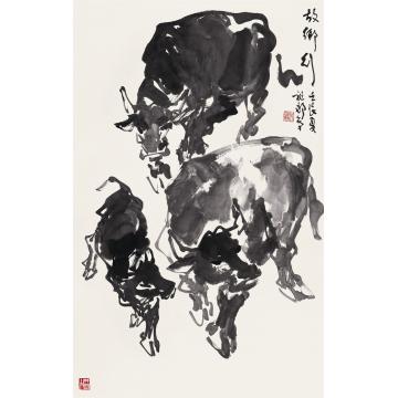 吴祖郊国画动物故乡情字画之家