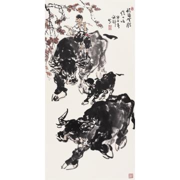 吴祖郊国画动物牧歌字画之家