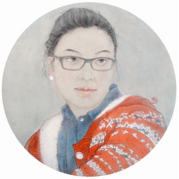 尚莹辉国画人物青春纪事系列之三字画之家