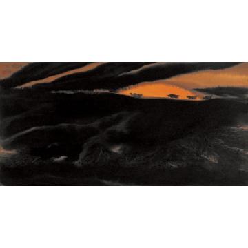 贾又福国画山水暮韵字画之家