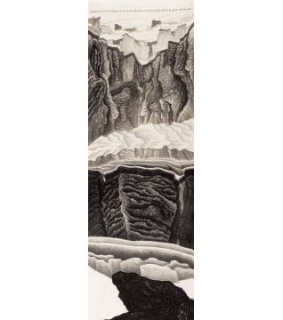 贾又福国画山水高山仰止之三字画之家