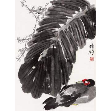 朱培钧国画花鸟午憩字画之家
