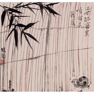 朱培钧国画花鸟呼伴字画之家