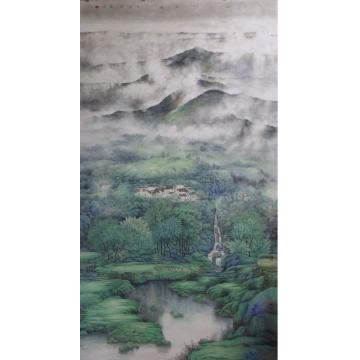 殷实国画山水一方水土 一世情 中国梦 黄山魂字画之家