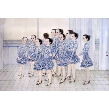 殷实国画人物梦开始的地方字画之家