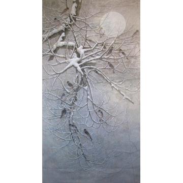 殷实国画花鸟风清月白字画之家