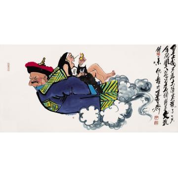 仇立权国画人物金凤凰字画之家