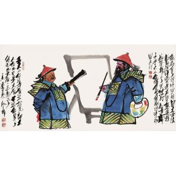 仇立权国画人物雁过拔毛字画之家