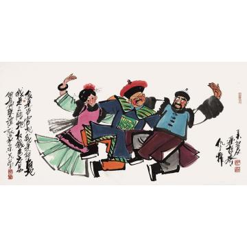 仇立权国画人物权钱色交易所字画之家