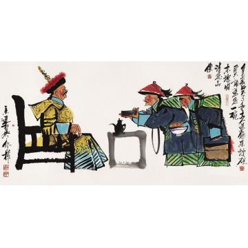 仇立权国画人物东坡肉字画之家