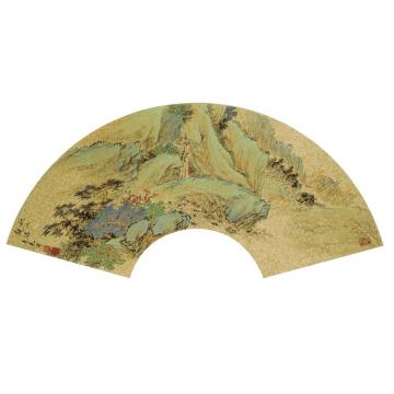 杨惠东国画山水秋山观瀑字画之家