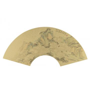 杨惠东国画山水扇面004字画之家