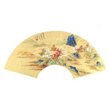 杨惠东国画山水扇面005字画之家