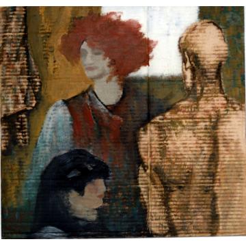 周刚国画人物家庭字画之家