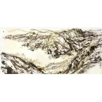 刘一原国画山水笔走风云字画之家