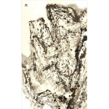 刘一原国画山水挥写之岩字画之家
