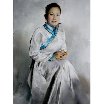 关维兴国画人物内蒙女演员字画之家