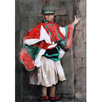 关维兴国画人物G12 Yi Girl字画之家