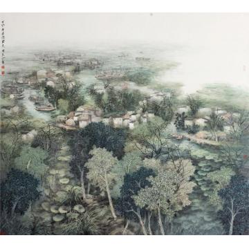 陈危冰油画风景片水无痕浸碧字画之家