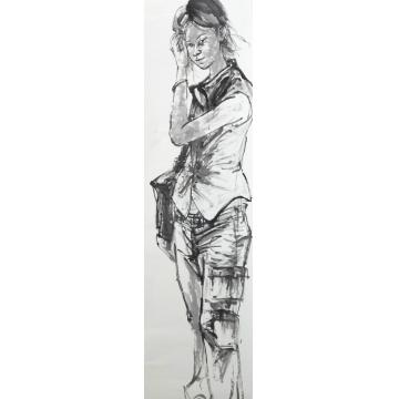 顾玉红国画人物过客系列字画之家