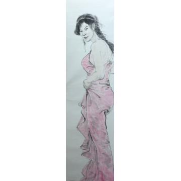 顾玉红国画人物过客系列字画之家