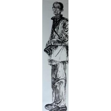顾玉红国画人物过客系列5字画之家